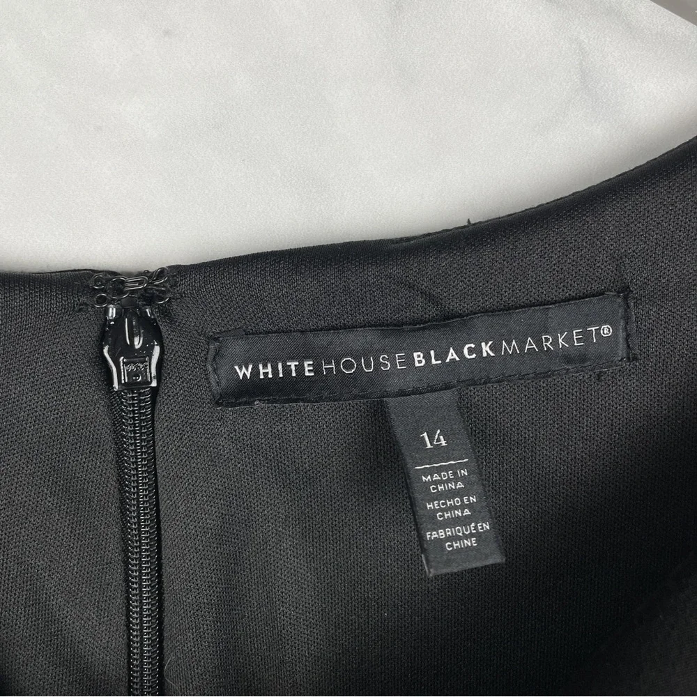 White House Black Market Body Perfecting Split Sleeve Knee Length Sheath Dress - Picture 8 of 9